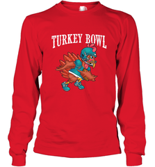 Cool Turkey Bowl _ Funny Thanksgiving Football Player Long Sleeve T-Shirt Long Sleeve T-Shirt - HHHstores