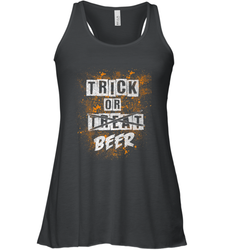 Trick or Beer Funny Halloween Trick or Treat Women's Racerback Tank