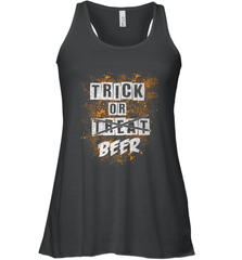 Trick or Beer Funny Halloween Trick or Treat Women's Racerback Tank Women's Racerback Tank - HHHstores