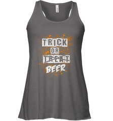 Trick or Beer Funny Halloween Trick or Treat Women's Racerback Tank Women's Racerback Tank - HHHstores
