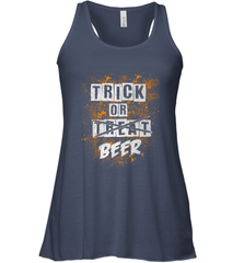 Trick or Beer Funny Halloween Trick or Treat Women's Racerback Tank Women's Racerback Tank - HHHstores