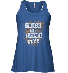 Trick or Beer Funny Halloween Trick or Treat Women's Racerback Tank Women's Racerback Tank - HHHstores