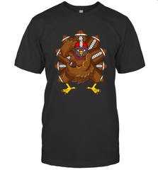 Cool Turkey Football Feathers Funny Thanksgiving Sports Men's T-Shirt Men's T-Shirt - HHHstores