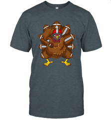 Cool Turkey Football Feathers Funny Thanksgiving Sports Men's T-Shirt Men's T-Shirt - HHHstores