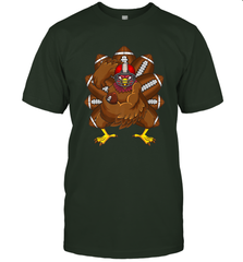 Cool Turkey Football Feathers Funny Thanksgiving Sports Men's T-Shirt Men's T-Shirt - HHHstores