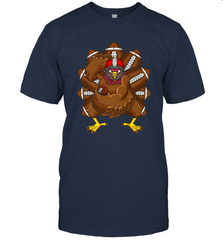 Cool Turkey Football Feathers Funny Thanksgiving Sports Men's T-Shirt Men's T-Shirt - HHHstores