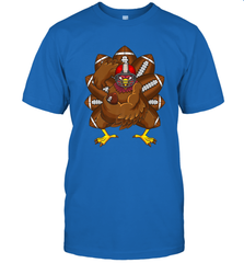 Cool Turkey Football Feathers Funny Thanksgiving Sports Men's T-Shirt Men's T-Shirt - HHHstores
