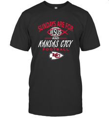 Sundays Are For Jesus and Kansas City Funny Football Men's T-Shirt Men's T-Shirt - HHHstores