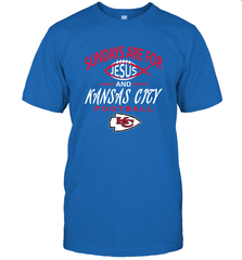Sundays Are For Jesus and Kansas City Funny Football Men's T-Shirt Men's T-Shirt - HHHstores