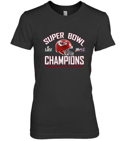 NFL super bowl Kansas City Chiefs Logo Helmet champions Women's Premium T-Shirt Women's Premium T-Shirt / Black / XS Women's Premium T-Shirt - HHHstores