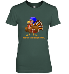 Cool Happy Thanksgiving Football Shirt Gobble Player Turkey Women's Premium T-Shirt Women's Premium T-Shirt - HHHstores