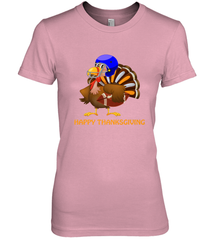 Cool Happy Thanksgiving Football Shirt Gobble Player Turkey Women's Premium T-Shirt Women's Premium T-Shirt - HHHstores