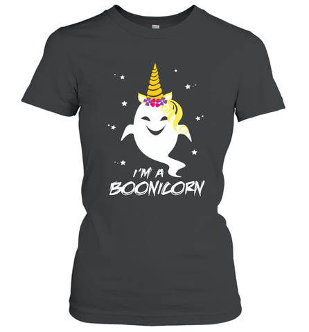 I'm A Boonicorn Cute Halloween Unicorn Boo Ghost Women's T-Shirt Women's T-Shirt / Black / S Women's T-Shirt - HHHstores