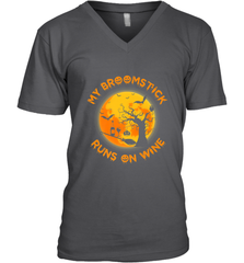 My Broomstick Runs On Wine Funny Halloween Costume Witch Men's V-Neck Men's V-Neck - HHHstores