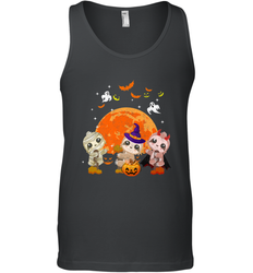 Three Sloths Halloween T shirt Mummy Pumpkin Moon Men's Tank Top