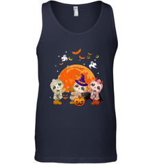 Three Sloths Halloween T shirt Mummy Pumpkin Moon Men's Tank Top Men's Tank Top - HHHstores