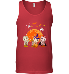 Three Sloths Halloween T shirt Mummy Pumpkin Moon Men's Tank Top Men's Tank Top - HHHstores