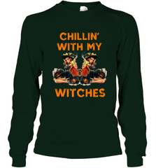 Cool Chillin With My Witches Halloween Costume Long Sleeve T-Shirt Long Sleeve T-Shirt - HHHstores