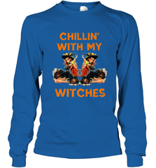 Cool Chillin With My Witches Halloween Costume Long Sleeve T-Shirt Long Sleeve T-Shirt - HHHstores