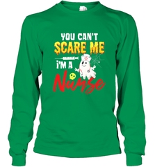 You Can't Scare Me I'm A Nurse Funny Halloween Witch Hat Long Sleeve T-Shirt Long Sleeve T-Shirt - HHHstores