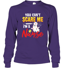 You Can't Scare Me I'm A Nurse Funny Halloween Witch Hat Long Sleeve T-Shirt Long Sleeve T-Shirt - HHHstores