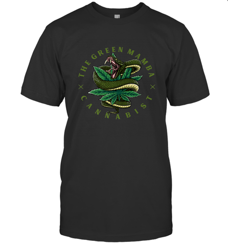 The Green Mamba, Cannabist, Weed Grower Pot Smoker Men's T-Shirt Men's T-Shirt / Black / S Men's T-Shirt - HHHstores