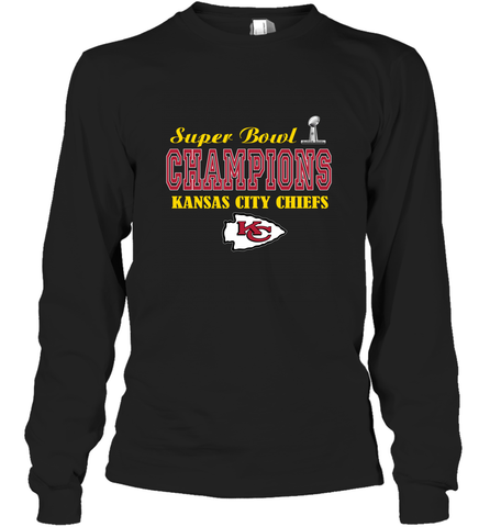 NFL super bowl Kansas City Chiefs champions Long Sleeve T-Shirt Long Sleeve T-Shirt / Black / S Long Sleeve T-Shirt - HHHstores