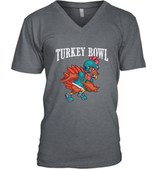 Cool Turkey Bowl _ Funny Thanksgiving Football Player Men's V-Neck Men's V-Neck - HHHstores