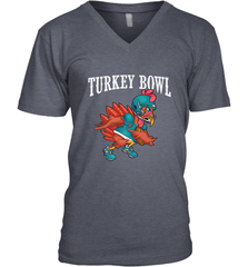 Cool Turkey Bowl _ Funny Thanksgiving Football Player Men's V-Neck Men's V-Neck - HHHstores