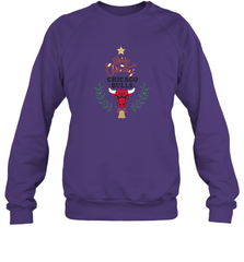 NBA Chicago Bulls Logo merry Christmas gilf Crewneck Sweatshirt Crewneck Sweatshirt - HHHstores