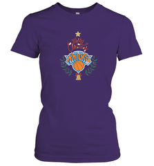 NBA New York Knicks Logo merry Christmas gilf Women's T-Shirt Women's T-Shirt - HHHstores