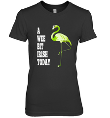 A Wee Bit Irish Today Flamingo St. Patrick's Day Women's Premium T-Shirt Women's Premium T-Shirt - HHHstores