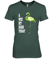 A Wee Bit Irish Today Flamingo St. Patrick's Day Women's Premium T-Shirt Women's Premium T-Shirt - HHHstores
