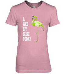 A Wee Bit Irish Today Flamingo St. Patrick's Day Women's Premium T-Shirt Women's Premium T-Shirt - HHHstores