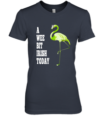 A Wee Bit Irish Today Flamingo St. Patrick's Day Women's Premium T-Shirt Women's Premium T-Shirt - HHHstores