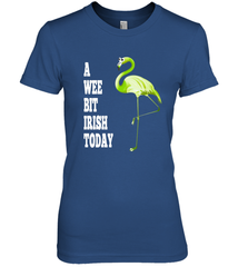 A Wee Bit Irish Today Flamingo St. Patrick's Day Women's Premium T-Shirt Women's Premium T-Shirt - HHHstores