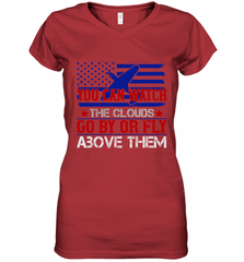 You can watch the clouds go by or fly above them 01 Women's V-Neck T-Shirt Women's V-Neck T-Shirt - HHHstores