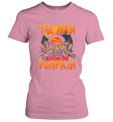 Mens Halloween Fun Dad The Man Behind Pumpkin Gift Women's T-Shirt Women's T-Shirt - HHHstores