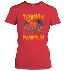 Mens Halloween Fun Dad The Man Behind Pumpkin Gift Women's T-Shirt Women's T-Shirt - HHHstores