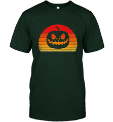 Retro Pumpkin Silhouette  Vintage Halloween Men's T-Shirt Men's T-Shirt - HHHstores