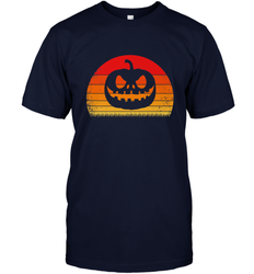 Retro Pumpkin Silhouette  Vintage Halloween Men's T-Shirt