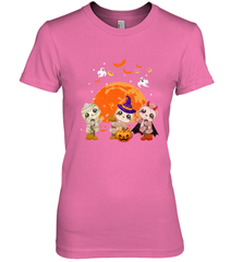 Three Sloths Halloween T shirt Mummy Pumpkin Moon Women's Premium T-Shirt Women's Premium T-Shirt - HHHstores