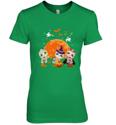 Three Sloths Halloween T shirt Mummy Pumpkin Moon Women's Premium T-Shirt