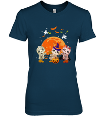 Three Sloths Halloween T shirt Mummy Pumpkin Moon Women's Premium T-Shirt Women's Premium T-Shirt - HHHstores