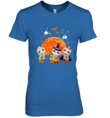 Three Sloths Halloween T shirt Mummy Pumpkin Moon Women's Premium T-Shirt Women's Premium T-Shirt - HHHstores