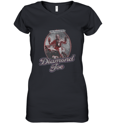 The Onion's Official 'Diamond Joe' Biden Women's V-Neck T-Shirt Women's V-Neck T-Shirt / Black / S Women's V-Neck T-Shirt - HHHstores