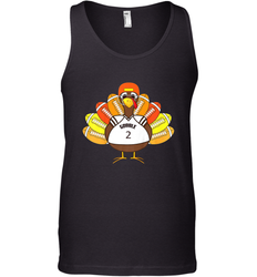 Cool Thanksgiving Football Shirt _ Gobble Player Turkey Gift Men's Tank Top