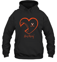 Virginia Cavaliers Football Inside Heart  Team Hooded Sweatshirt Hooded Sweatshirt - HHHstores