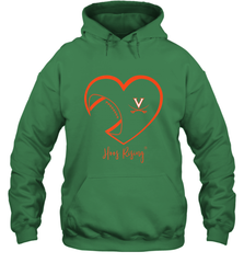 Virginia Cavaliers Football Inside Heart  Team Hooded Sweatshirt Hooded Sweatshirt - HHHstores