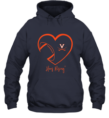 Virginia Cavaliers Football Inside Heart  Team Hooded Sweatshirt Hooded Sweatshirt - HHHstores
